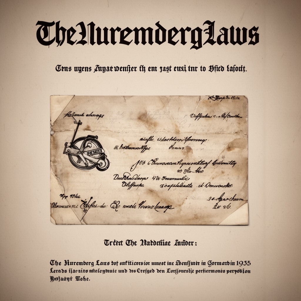 AI-generated illustration of NurembergLaws