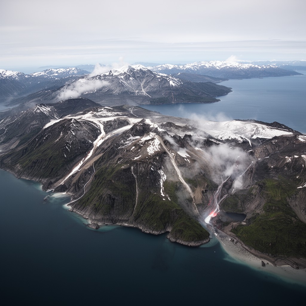 AI-generated illustration of Aleutian Arc