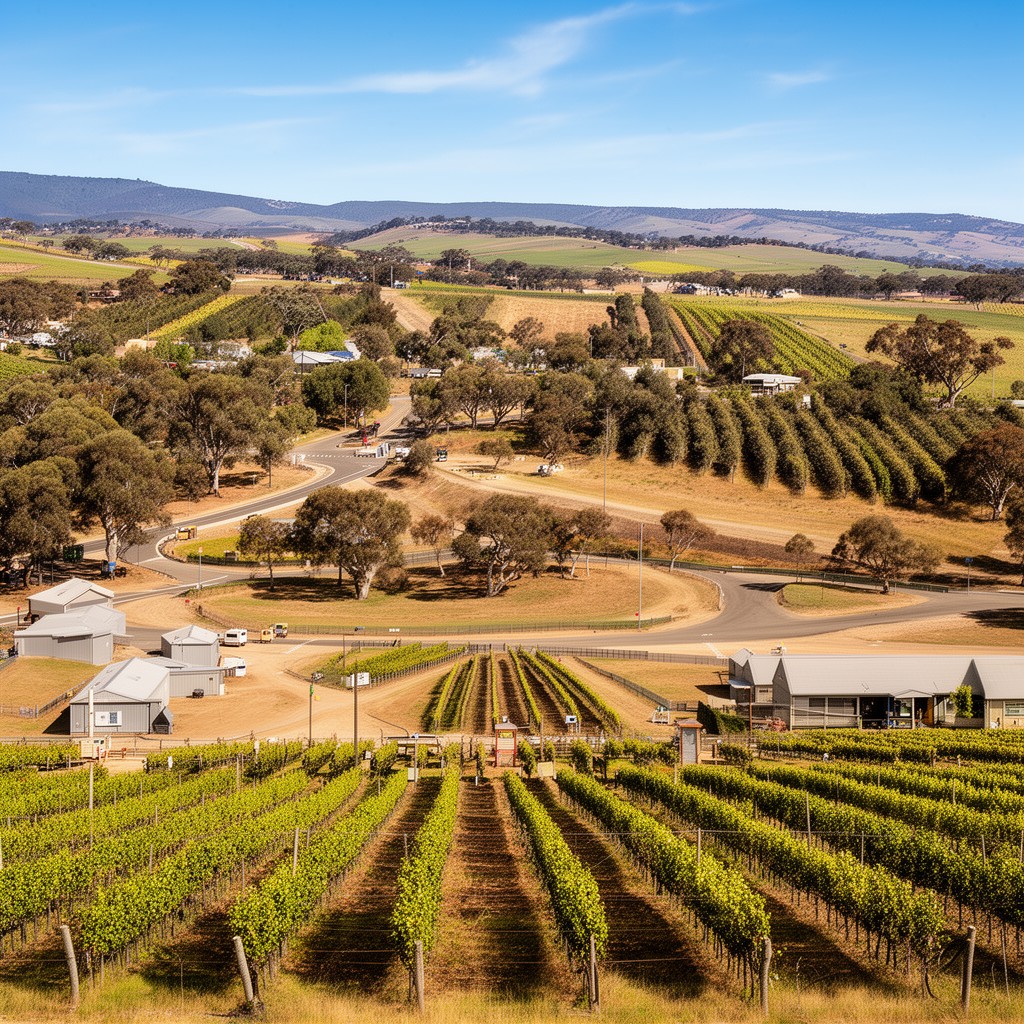AI-generated illustration of McLaren Vale wine region