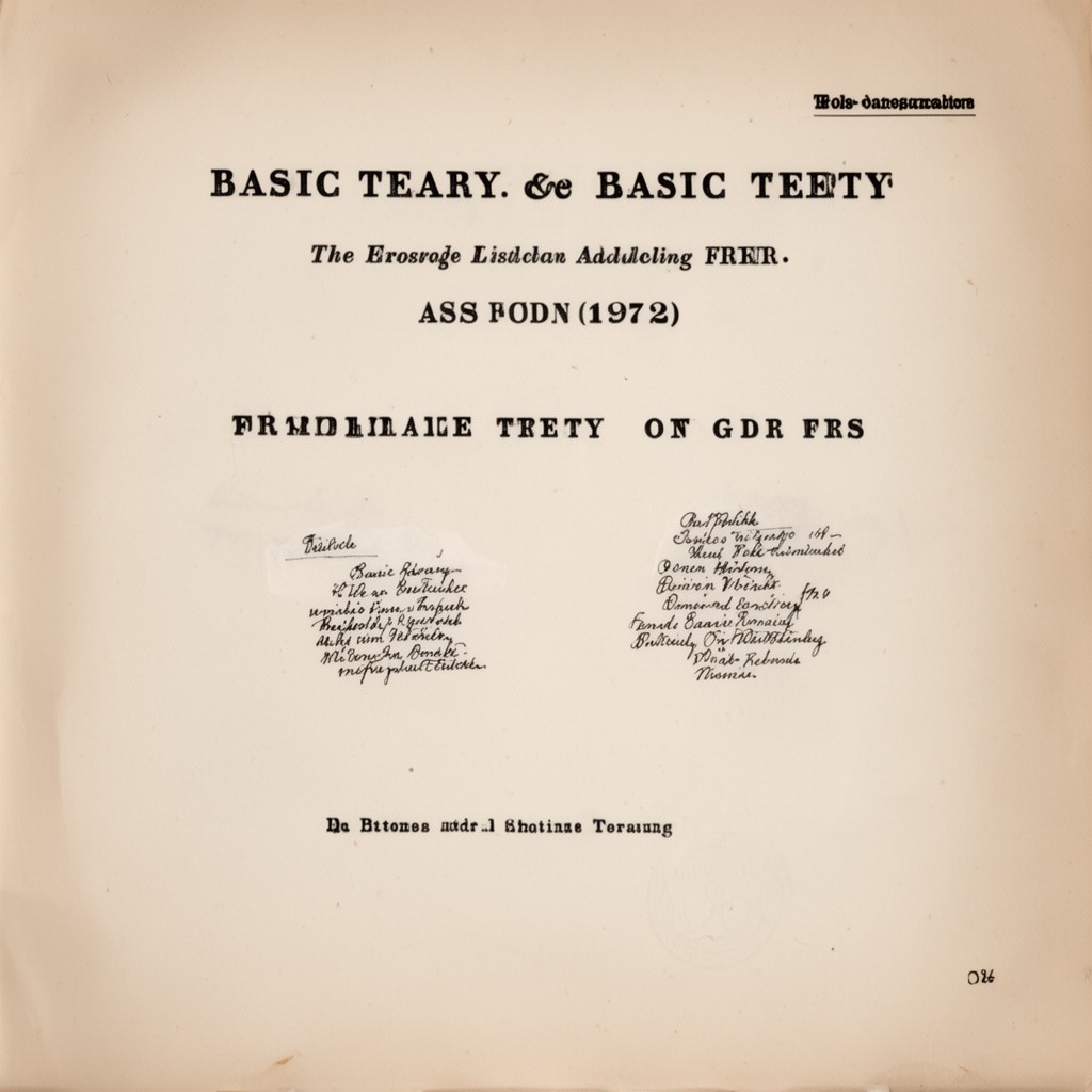 AI-generated illustration of Basic Treaty between the FRG and the GDR (1972)