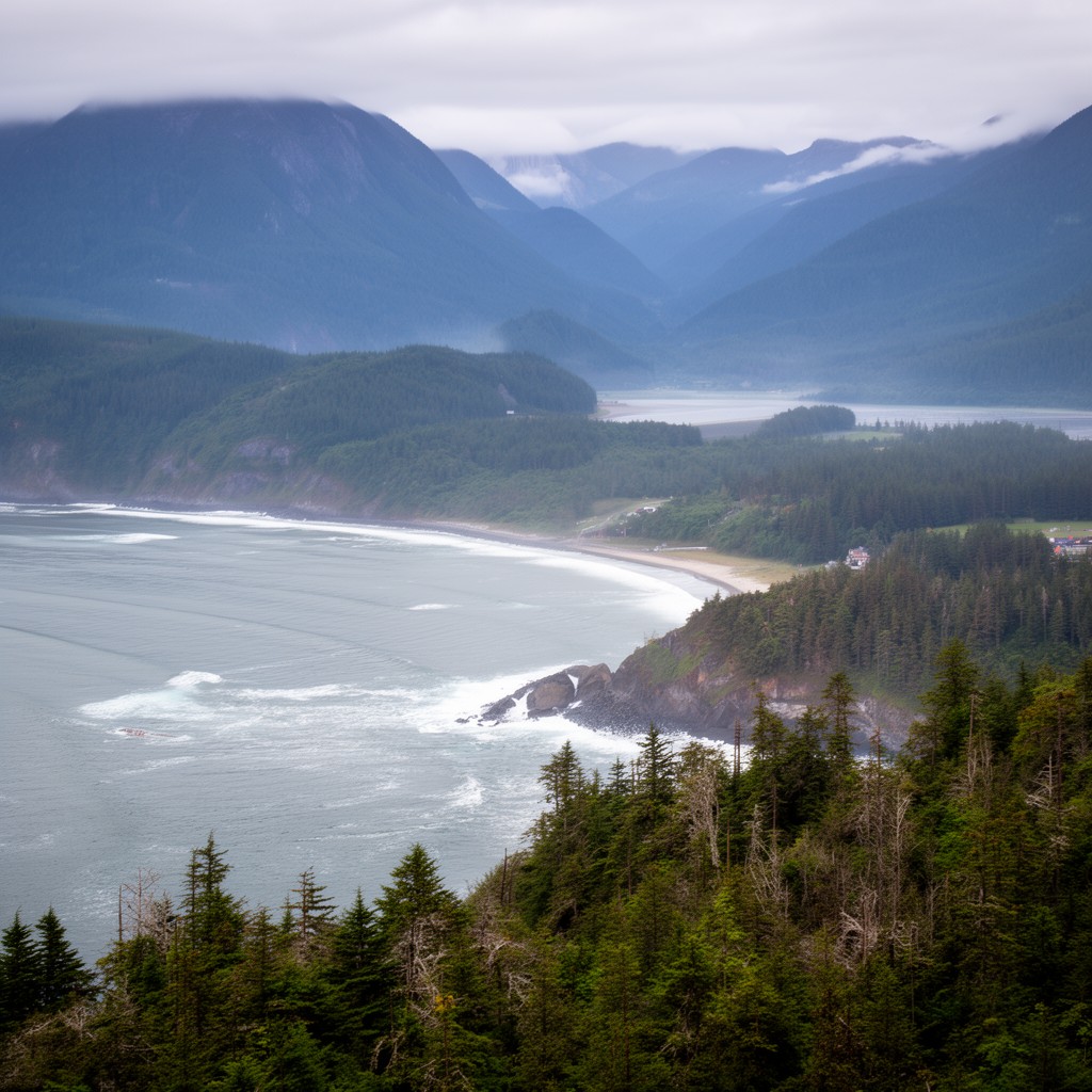 AI-generated illustration of Canada West Coast