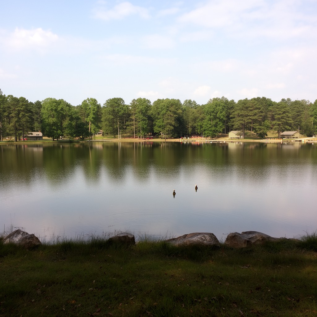 AI-generated illustration of Lake Horton Park