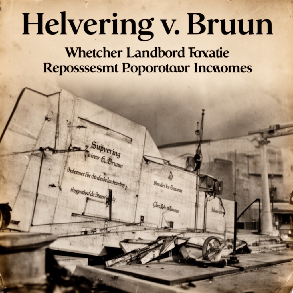 AI-generated illustration of Helvering v. Bruun