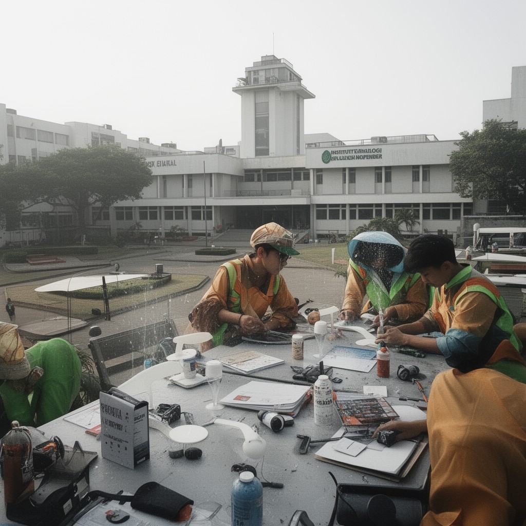AI-generated illustration of Institut Teknologi Sepuluh Nopember