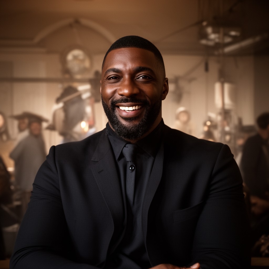 AI-generated illustration of Idris Elba