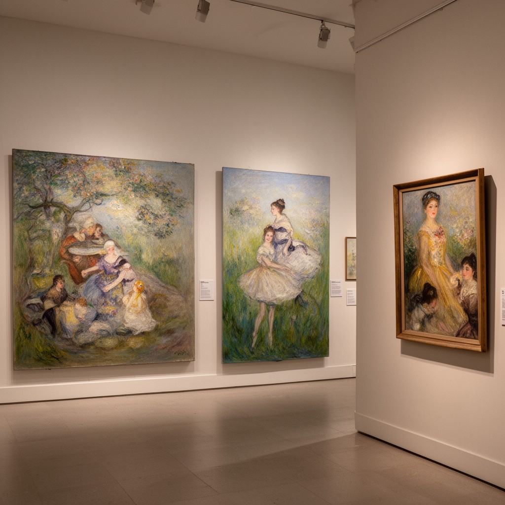 AI-generated illustration of Impressionist exhibitions