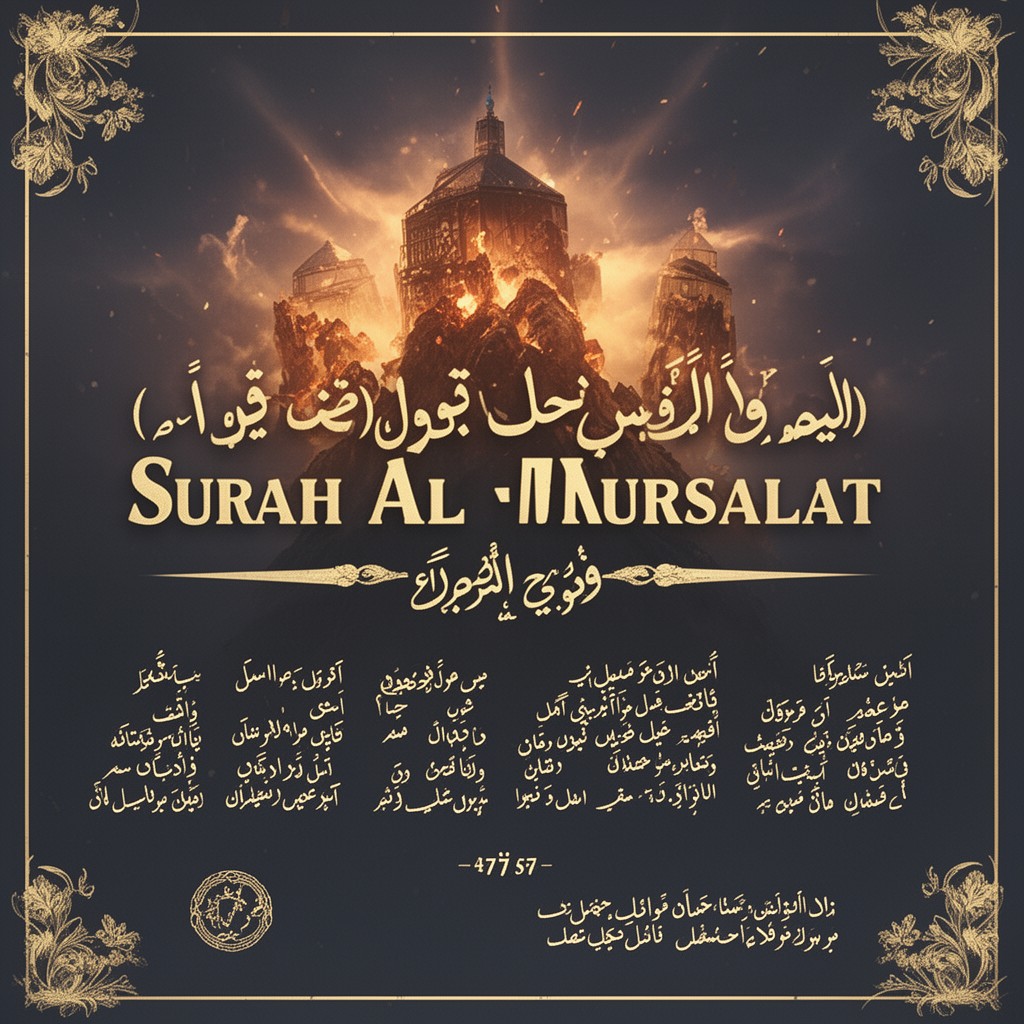 AI-generated illustration of Surah Al-Mursalat
