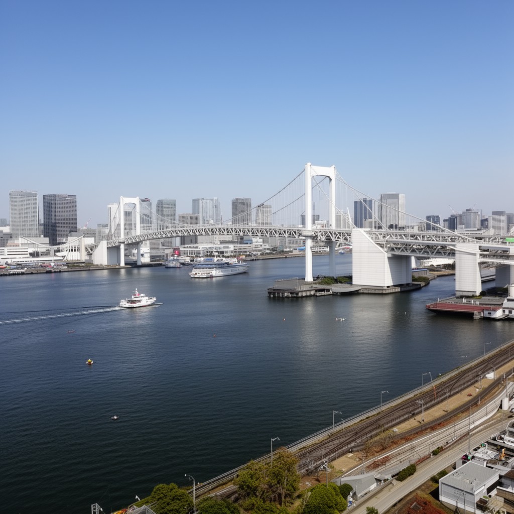AI-generated illustration of Rainbow Bridge