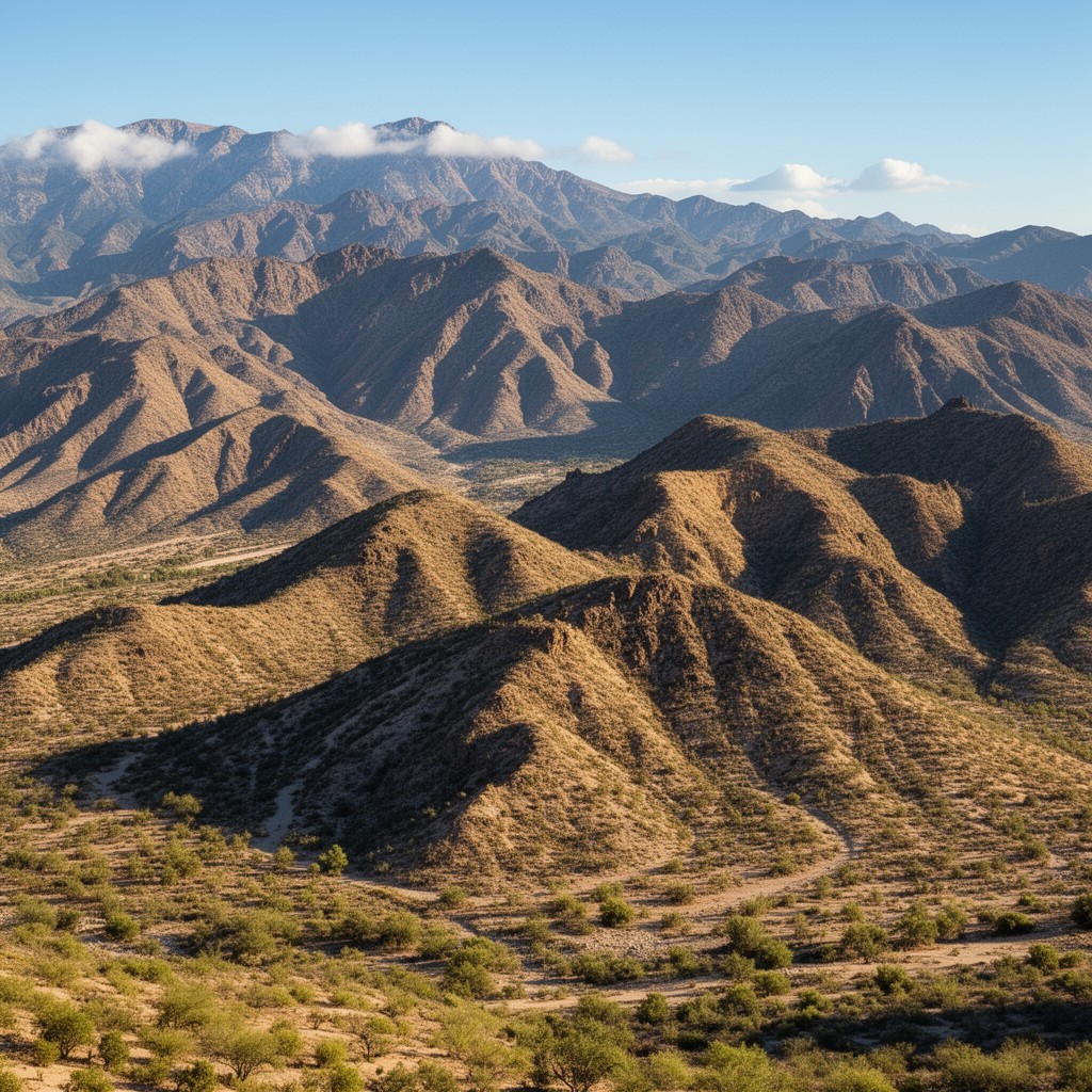 AI-generated illustration of Baja California Peninsula ranges