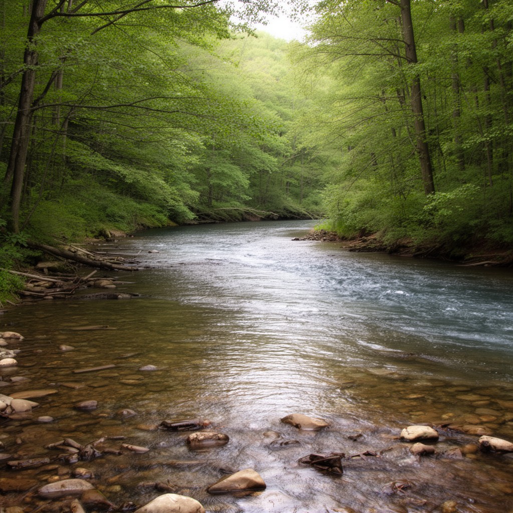 AI-generated illustration of Pound River