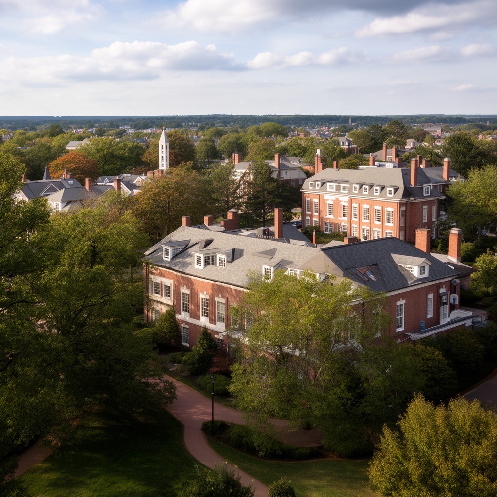 AI-generated illustration of Wellesley, Massachusetts