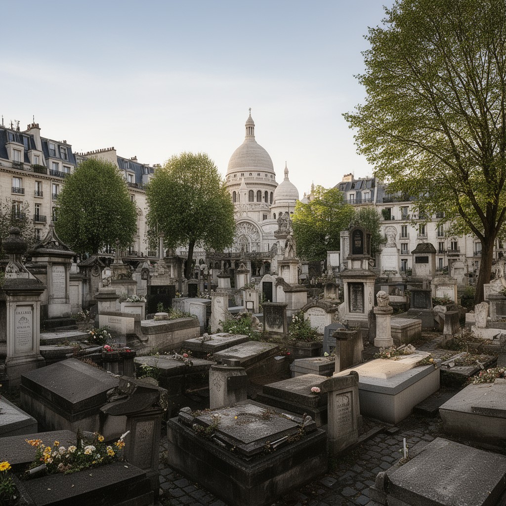 AI-generated illustration of Cimetière de Montmartre