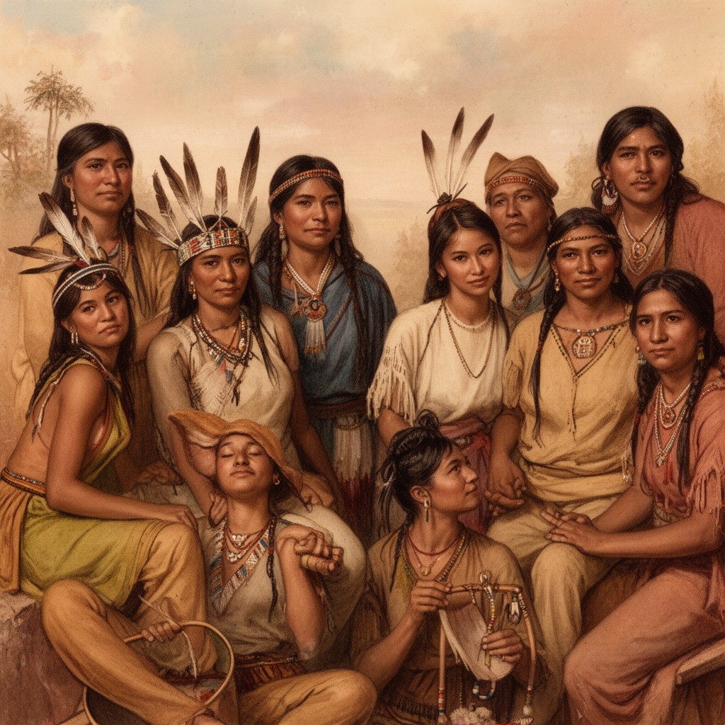 AI-generated illustration of Appamatuck (Appomattox) Native American people