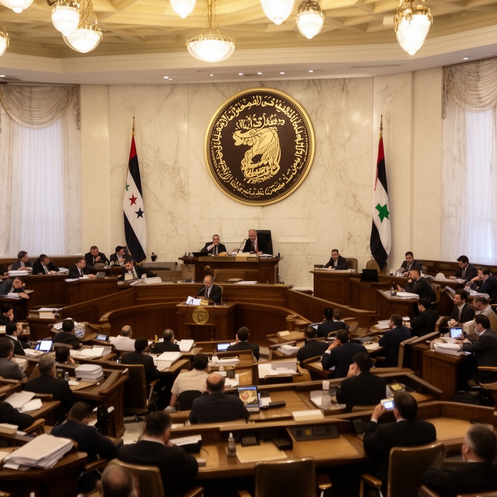 AI-generated illustration of People's Assembly of Syria