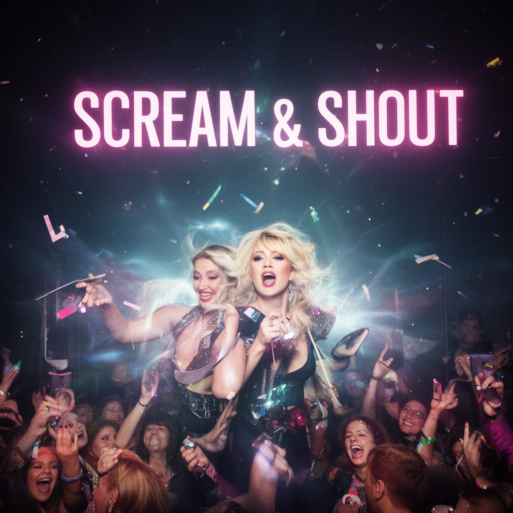 AI-generated illustration of single "Scream & Shout"