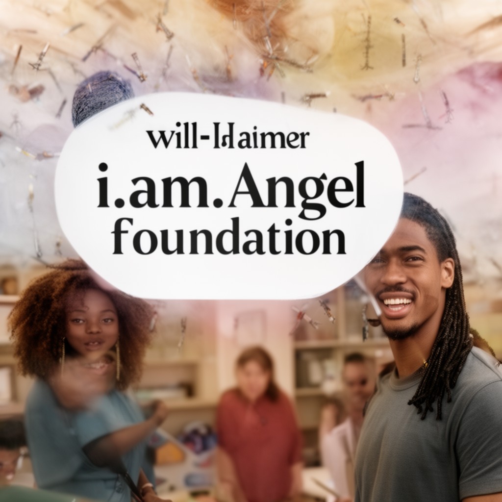 AI-generated illustration of i.am.angel Foundation