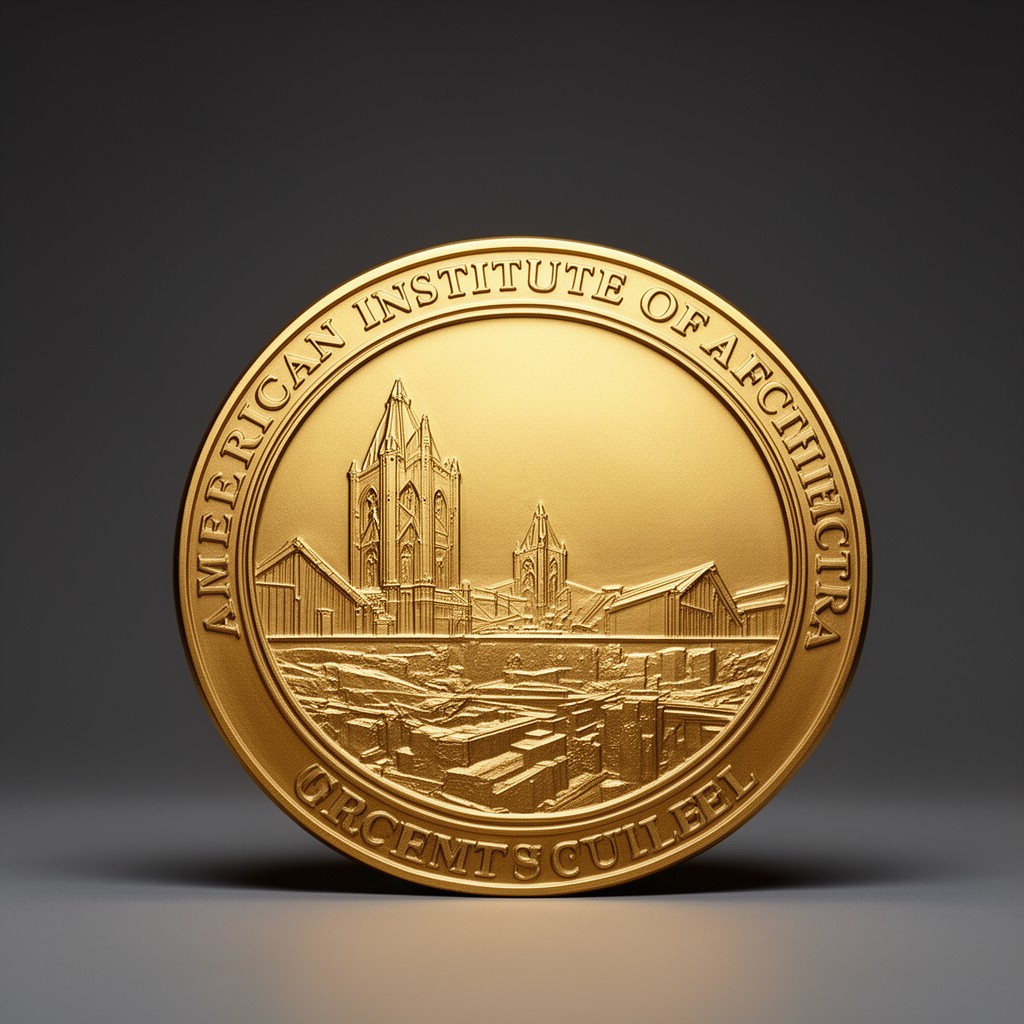 AI-generated illustration of American Institute of Architects Gold Medal for Architecture (various chapter awards)