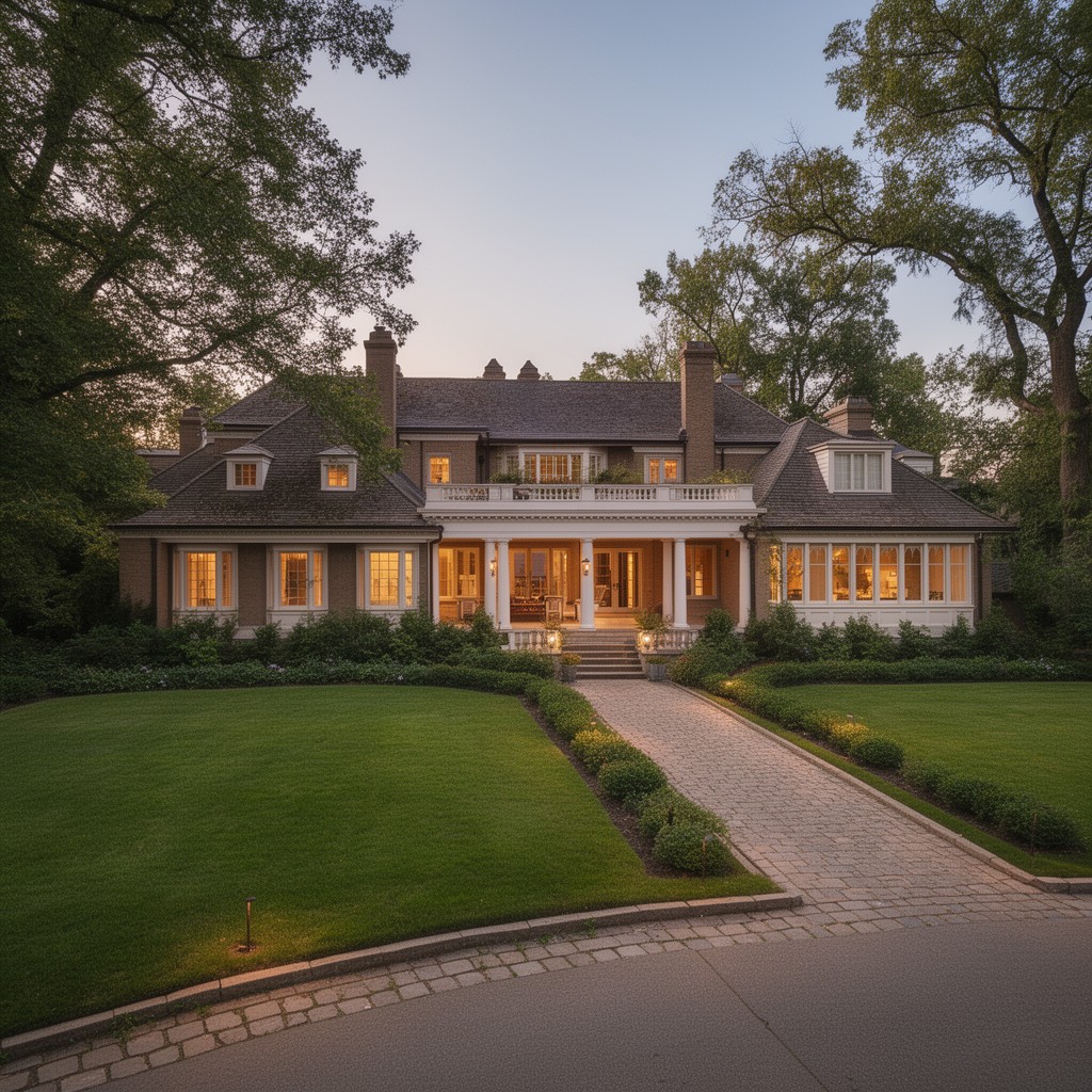 AI-generated illustration of Jack Kent Cooke estate