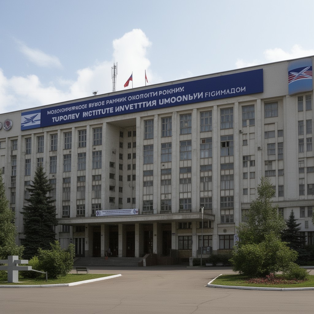 AI-generated illustration of Moscow State Technical University of Civil Aviation’s Tupolev Institute
