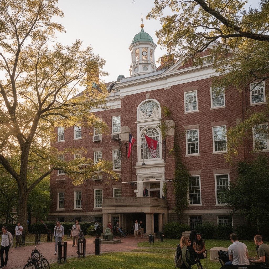 AI-generated illustration of Harvard Summer School