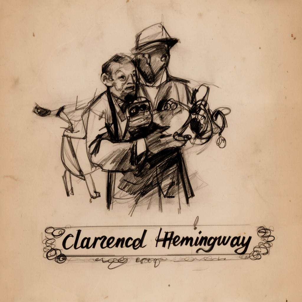 AI-generated illustration of Clarence Edmonds Hemingway