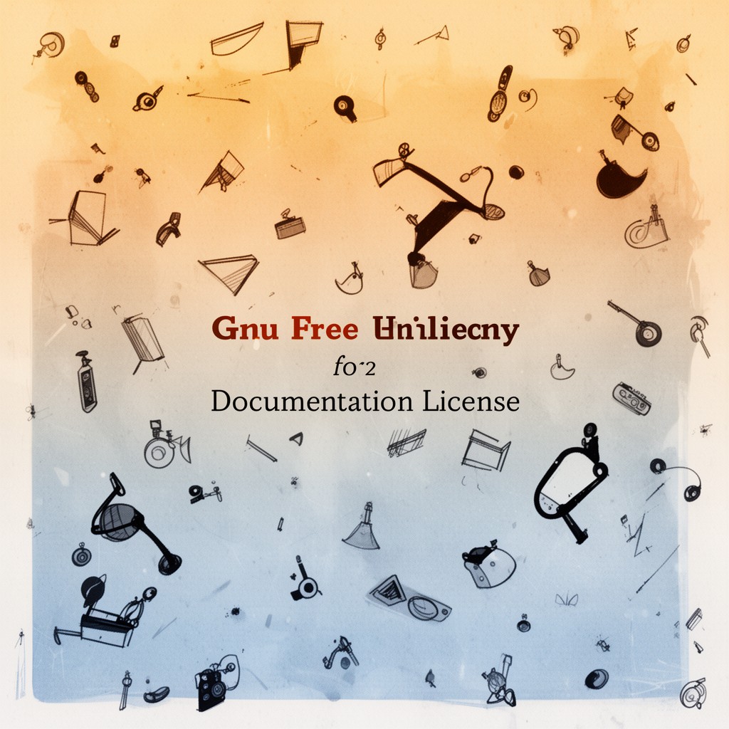 AI-generated illustration of GNU Free Documentation License