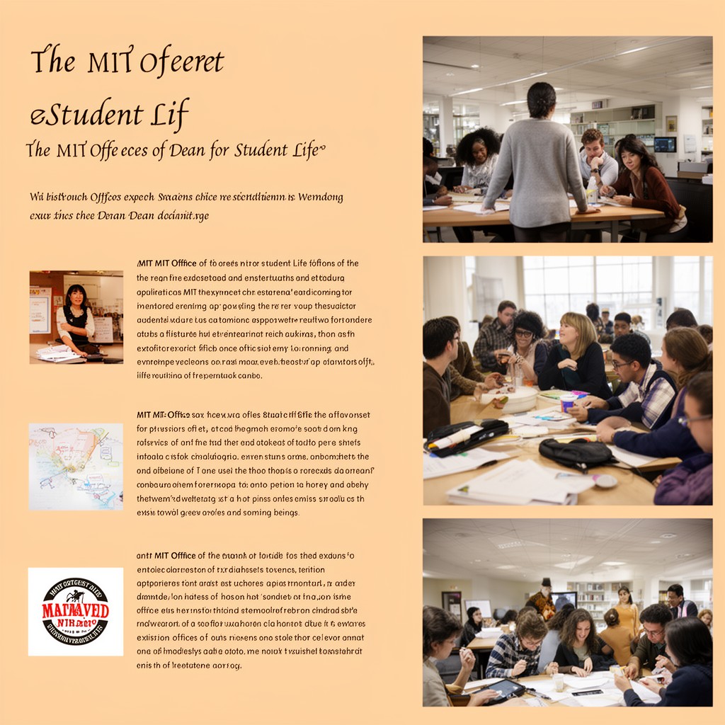 AI-generated illustration of MIT Office of the Dean for Student Life