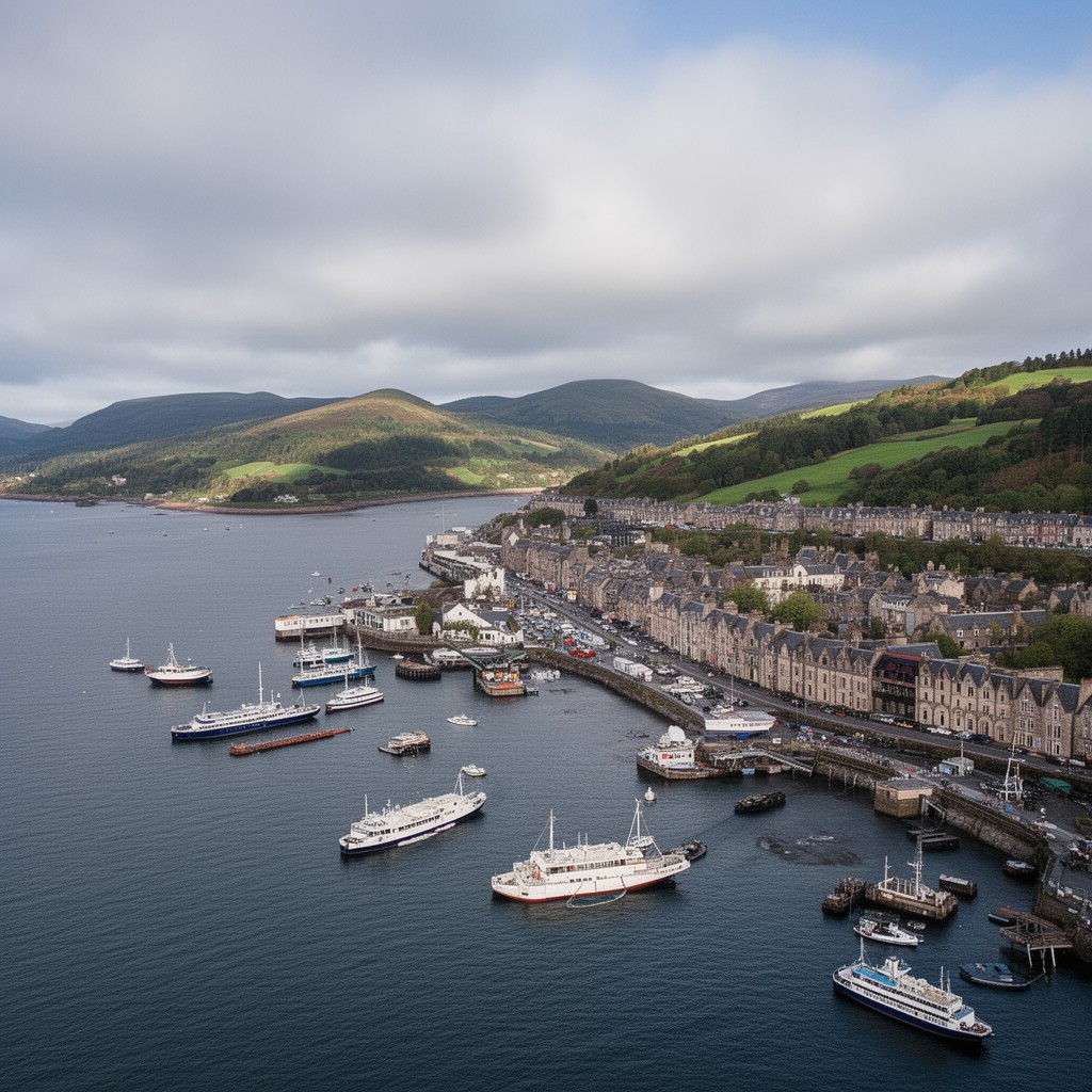AI-generated illustration of Gourock