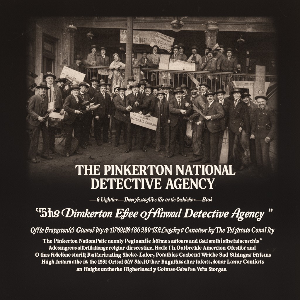 AI-generated illustration of Pinkerton National Detective Agency