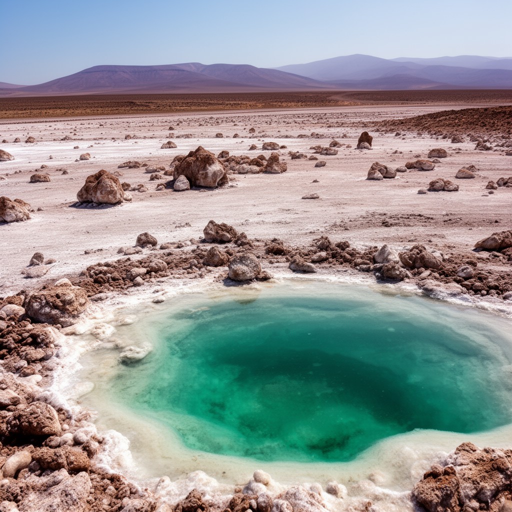 AI-generated illustration of Lake Assal
