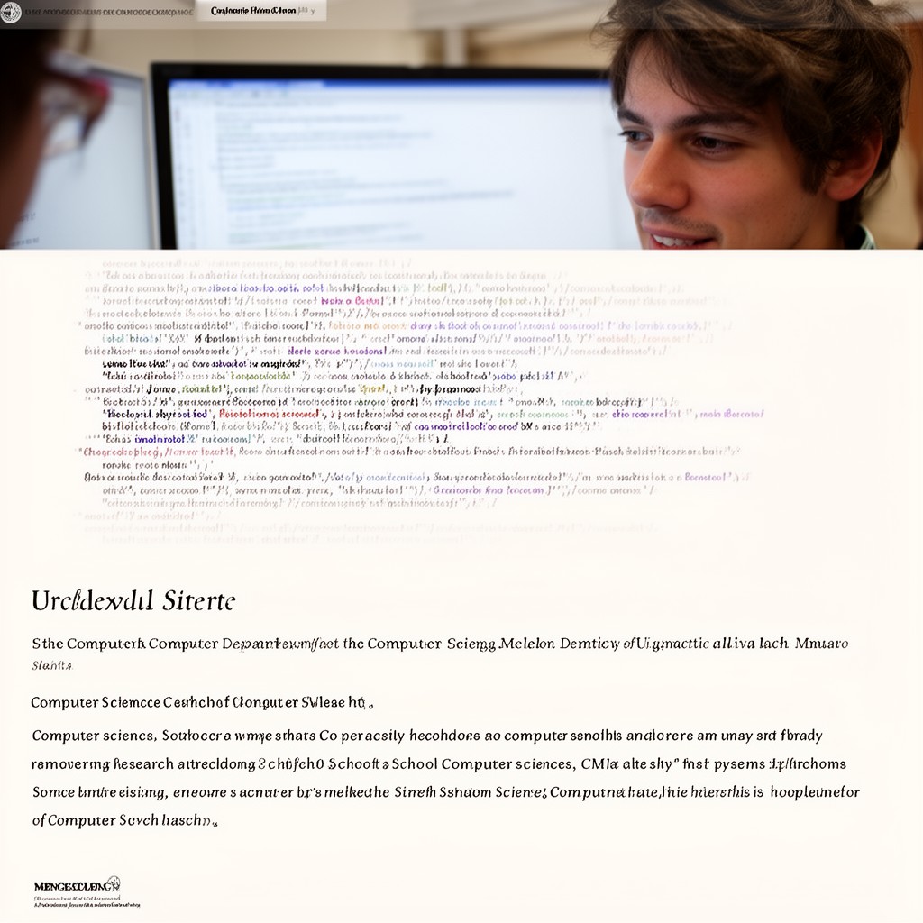 AI-generated illustration of Computer Science Department, Carnegie Mellon University