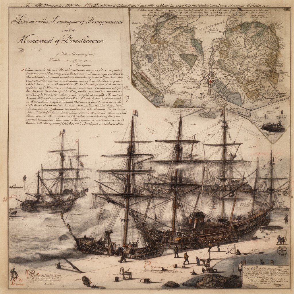 AI-generated illustration of Battle of Copenhagen