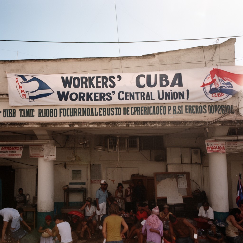 AI-generated illustration of Workers' Central Union of Cuba
