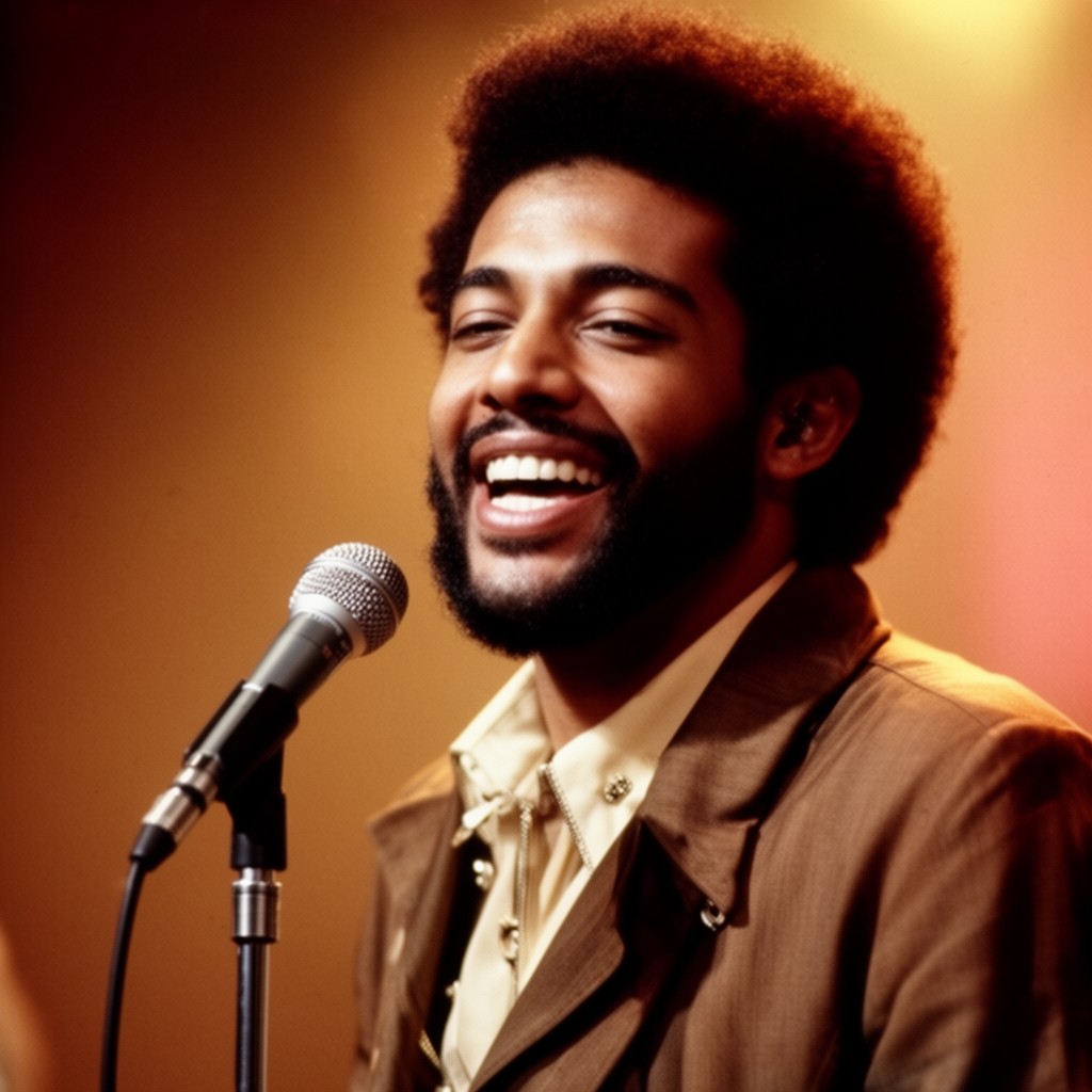 AI-generated illustration of Marvin Gaye
