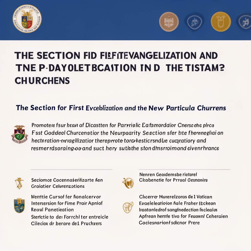 AI-generated illustration of Section for First Evangelization and the New Particular Churches