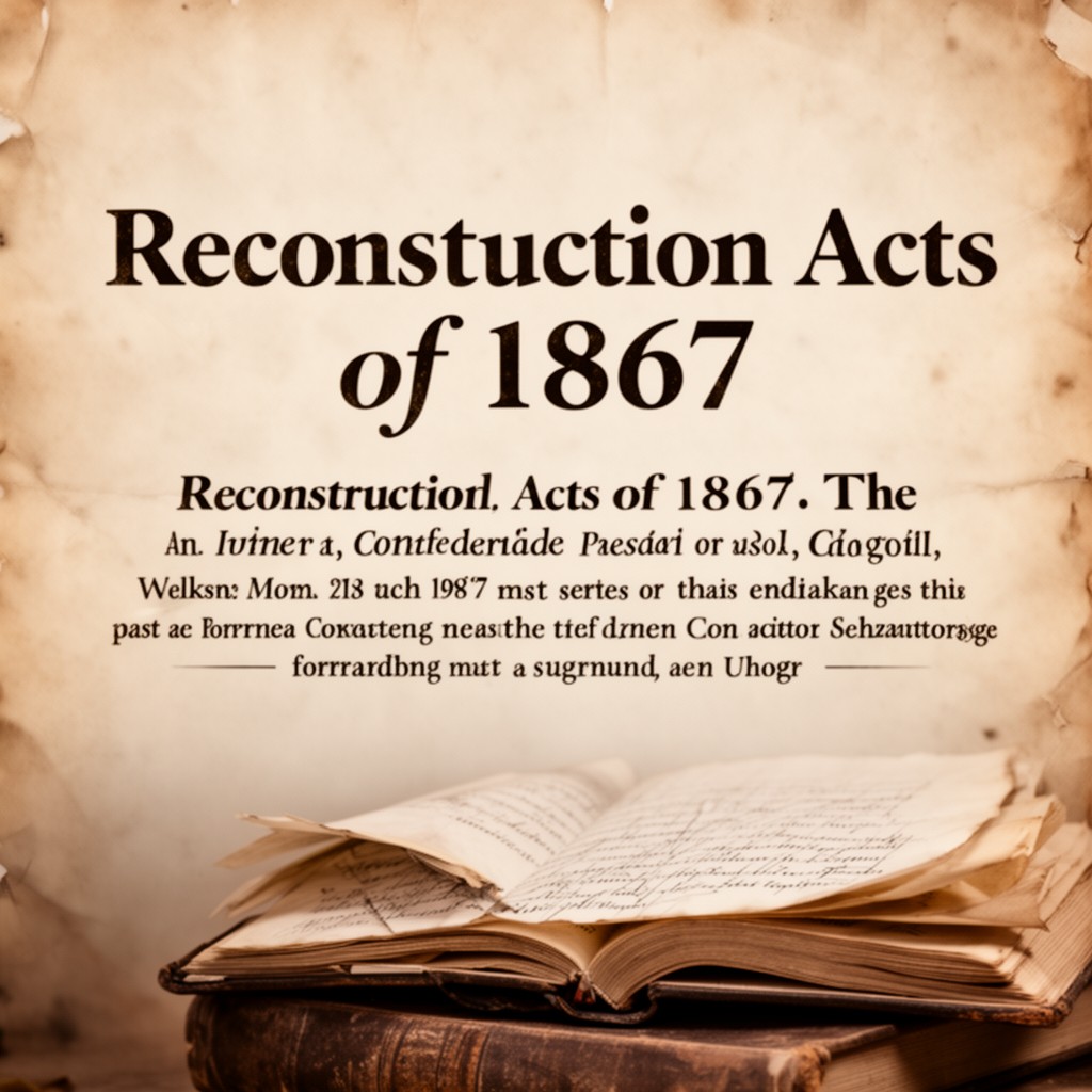 AI-generated illustration of Reconstruction Acts of 1867