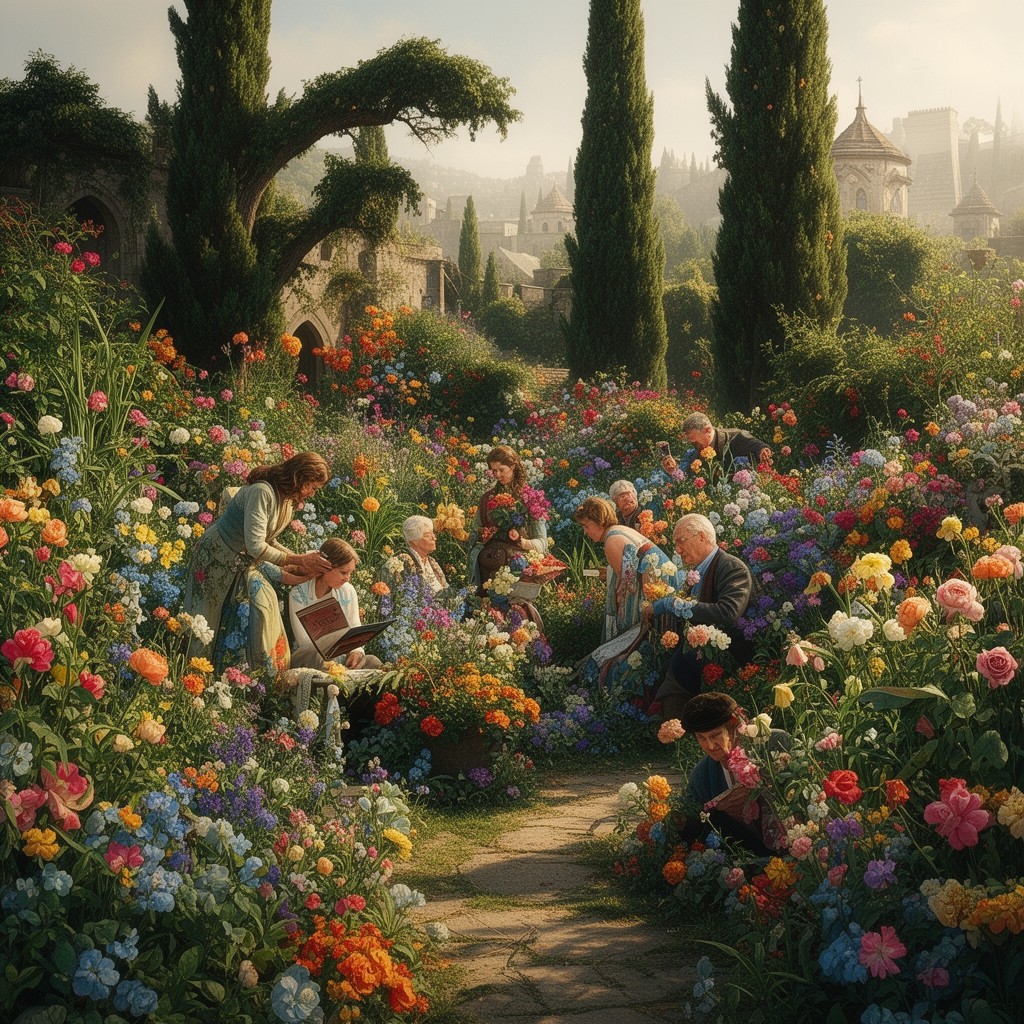 AI-generated illustration of Bloomgarden