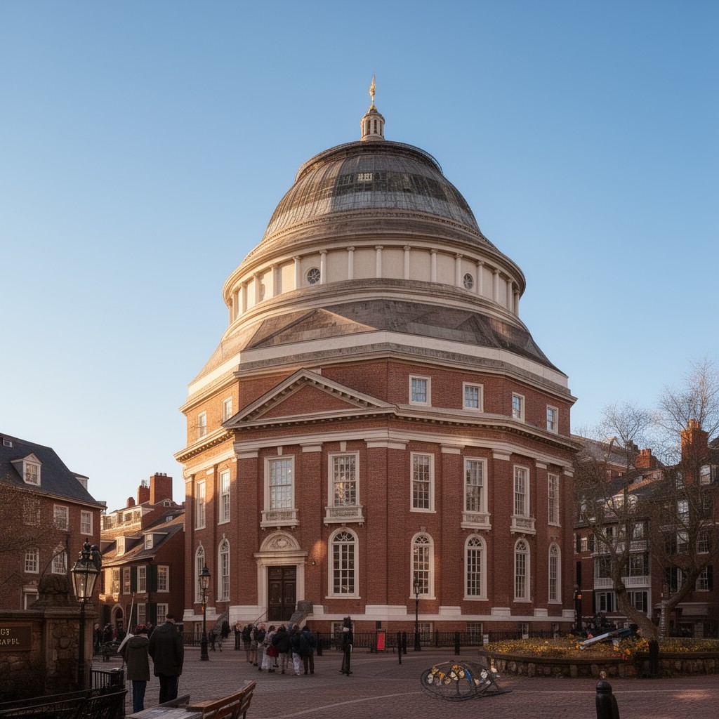 AI-generated illustration of King's Chapel