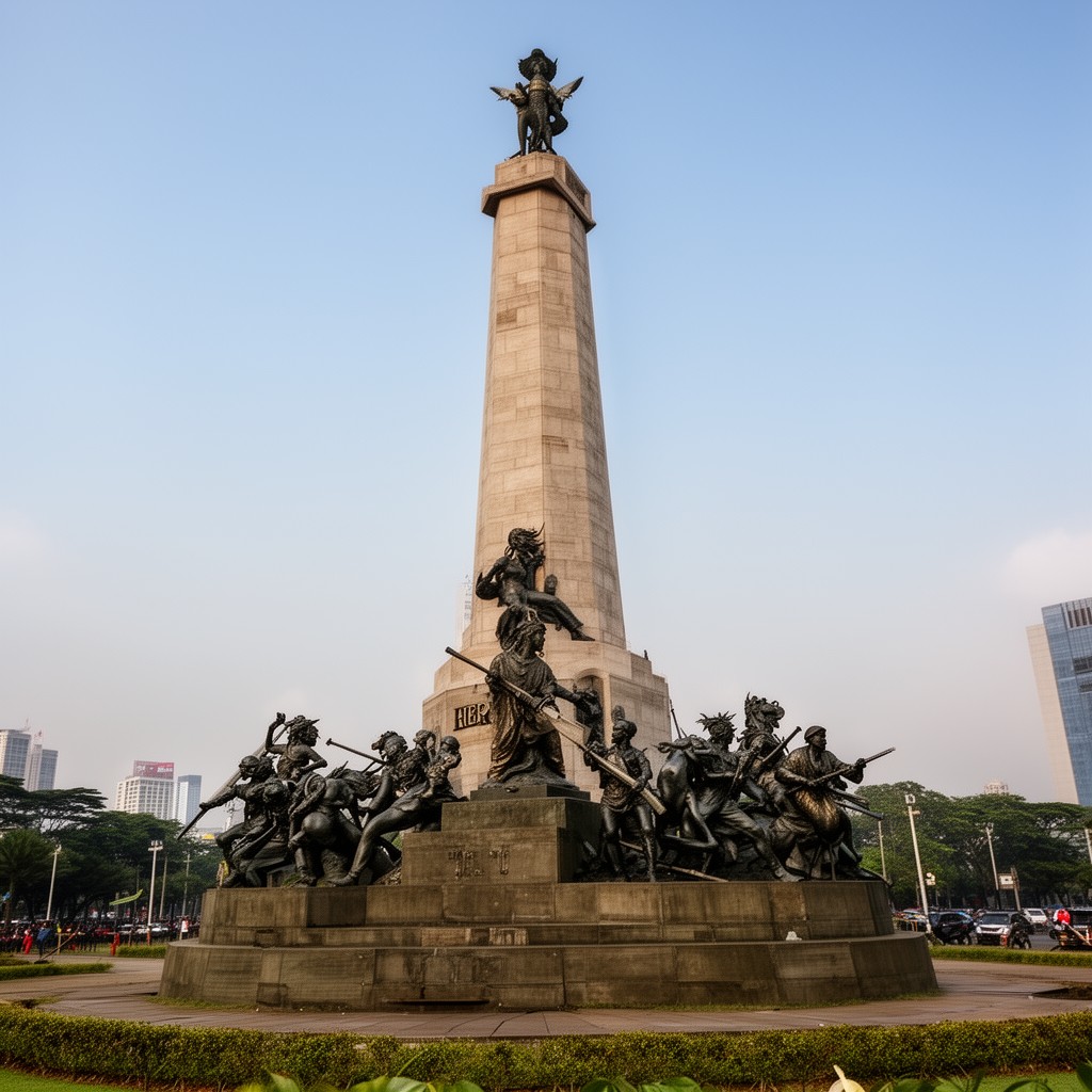 AI-generated illustration of Heroes Monument