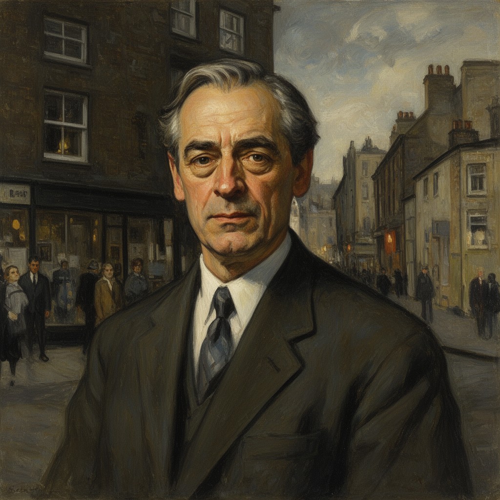 AI-generated illustration of Walter Sickert