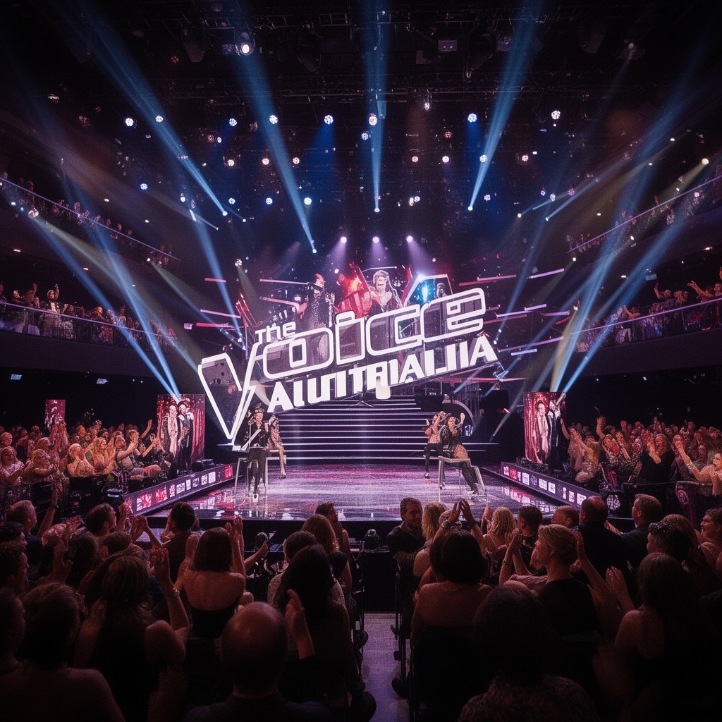 AI-generated illustration of The Voice Australia