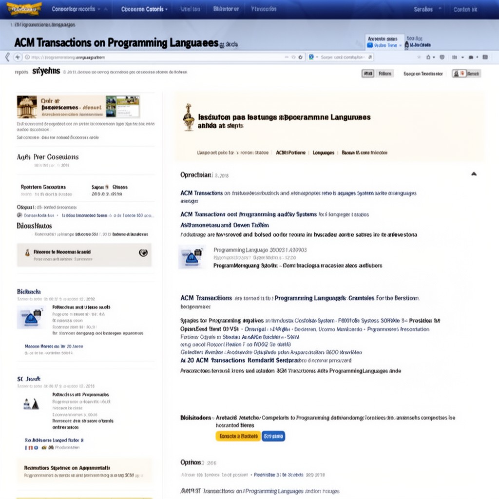 AI-generated illustration of ACM Transactions on Programming Languages and Systems