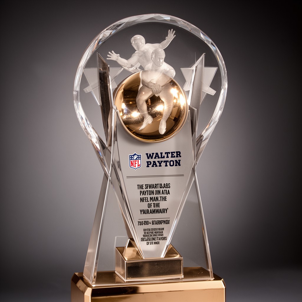 AI-generated illustration of Walter Payton NFL Man of the Year Award