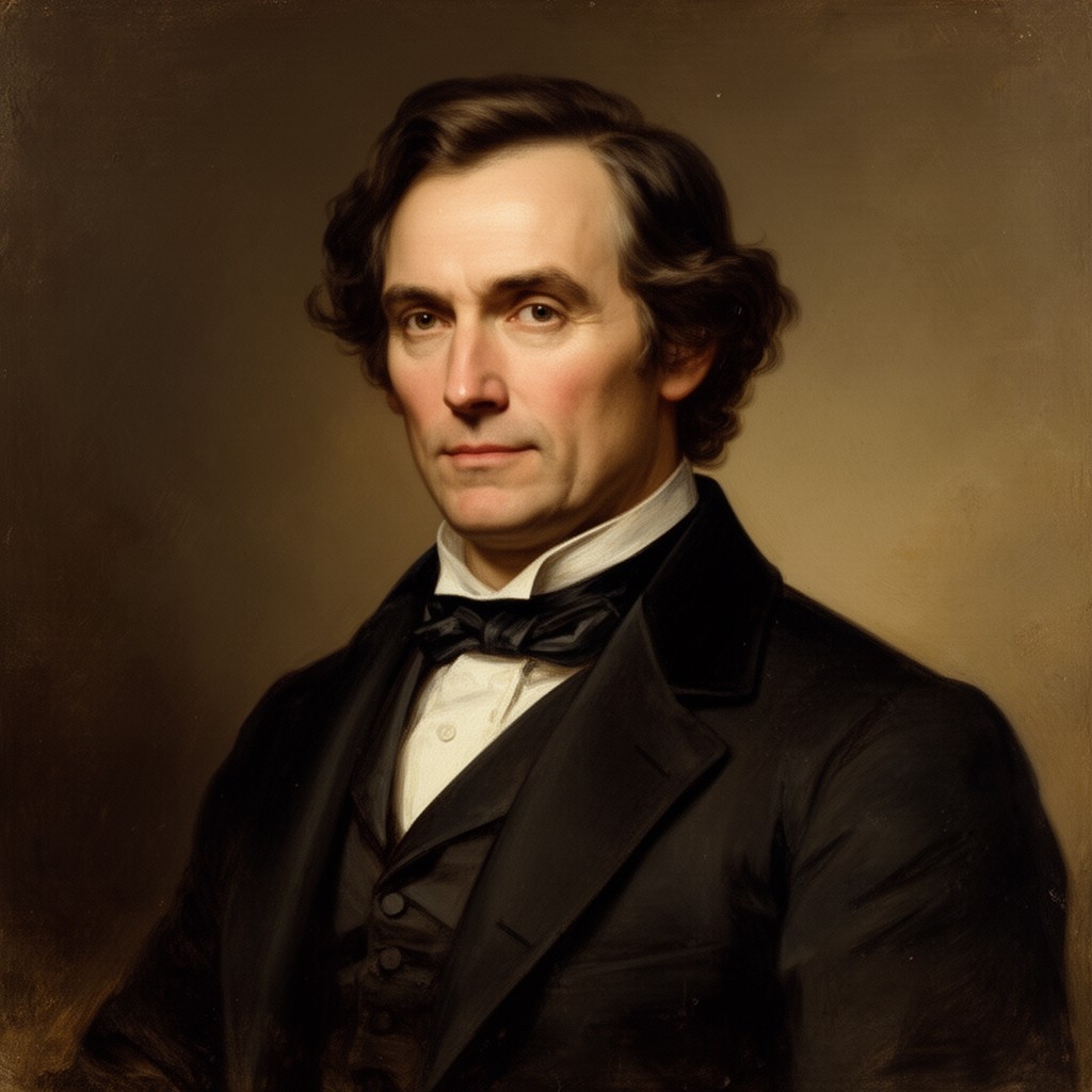 AI-generated illustration of John C. Breckinridge