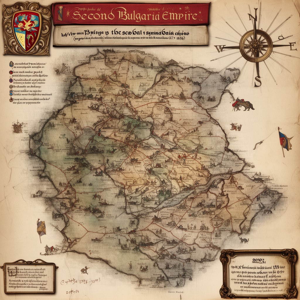 AI-generated illustration of Second Bulgarian Empire