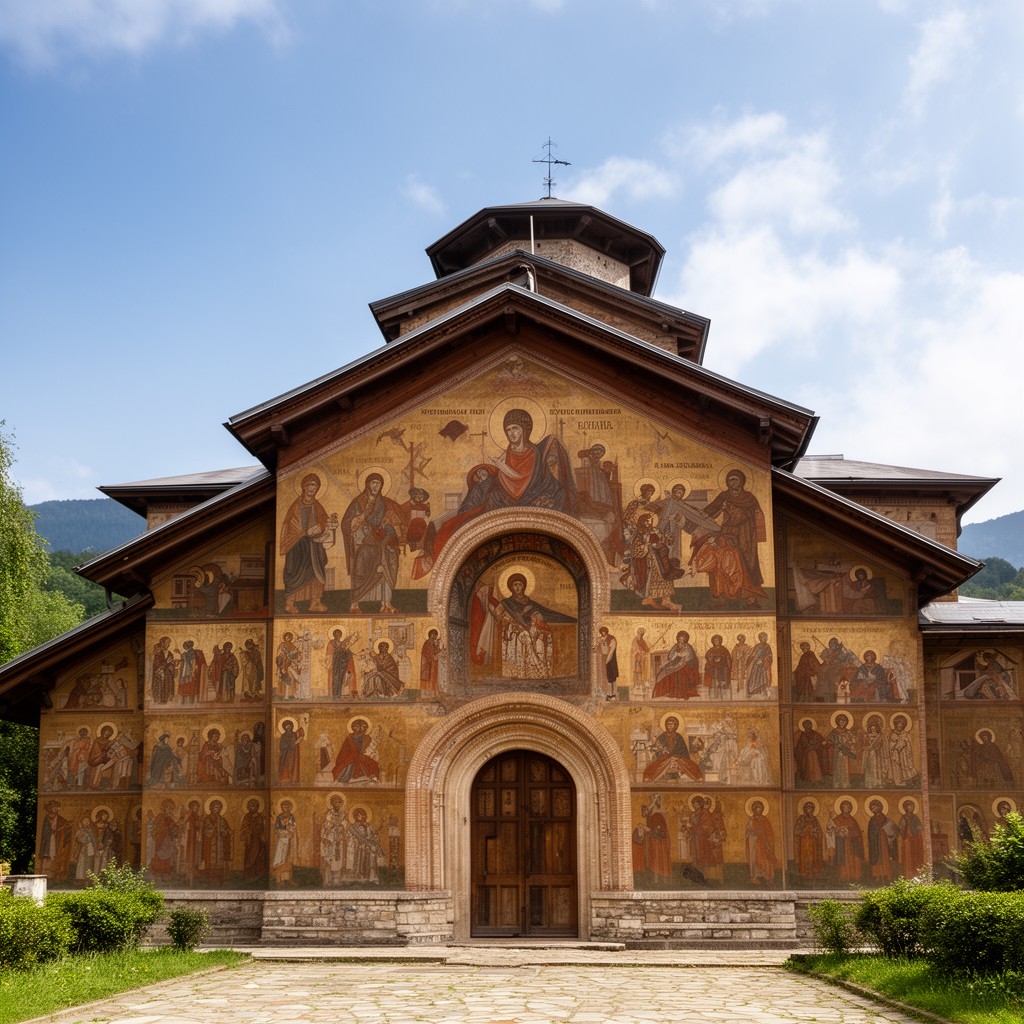 AI-generated illustration of Boyana Church