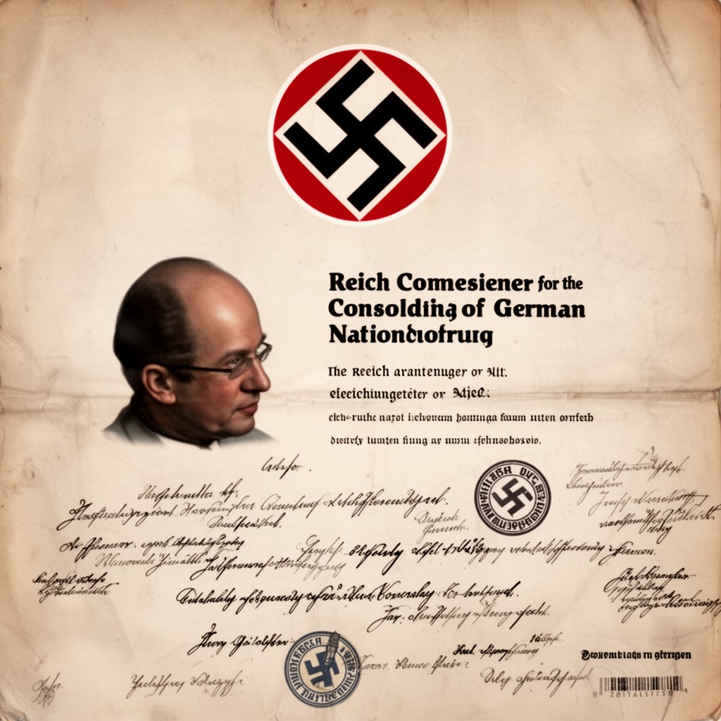 AI-generated illustration of Reich Commissioner for the Consolidation of German Nationhood
