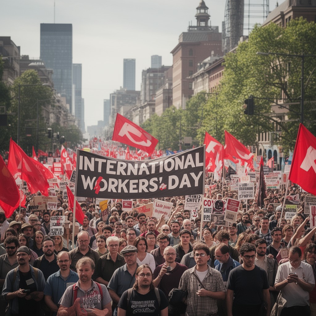 AI-generated illustration of International Workers’ Day