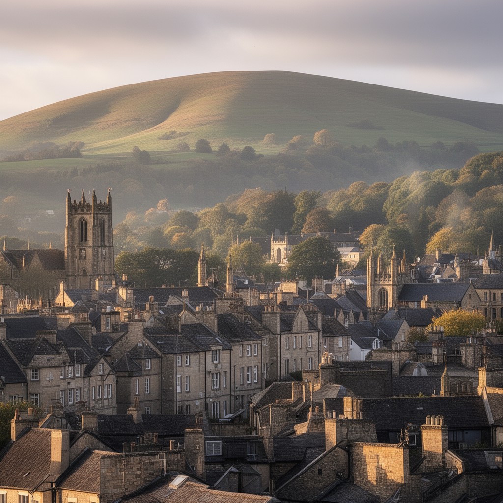 AI-generated illustration of Great Malvern