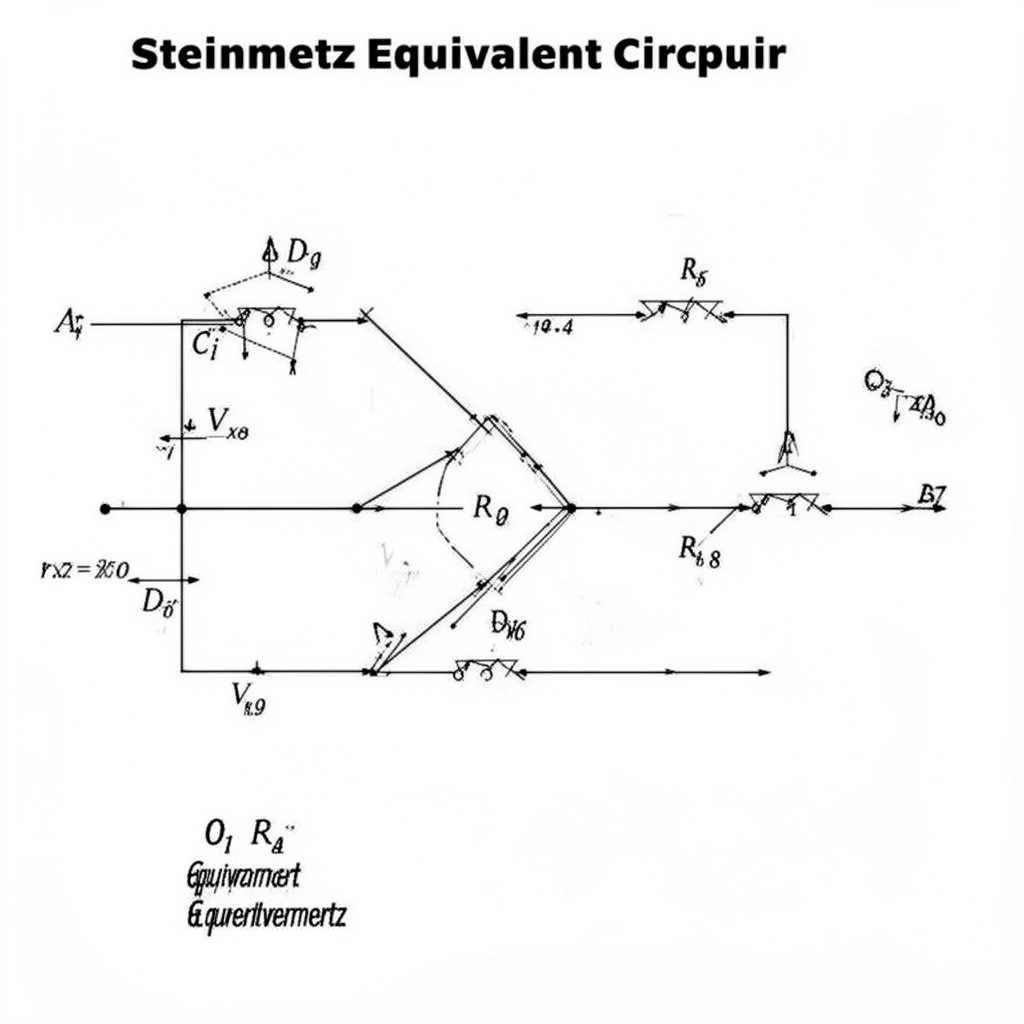 AI-generated illustration of Steinmetz equivalent circuit